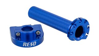 RESO Gasgriff CNC Alu (universell) blau fr 22mm-Lenkerrohr