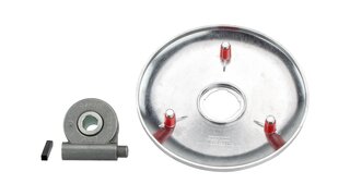 SET: Aluminium-Nabendeckel vorn inkl. Tachoantrieb S50, S51, S53, S70