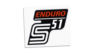 Klebefolie fr Seitendeckel S51 Enduro rot