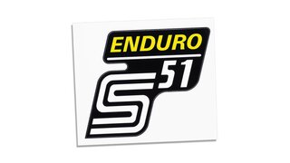 Klebefolie fr Seitendeckel S51 Enduro gelb