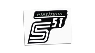 Klebefolie fr Seitendeckel S51 electronic silber