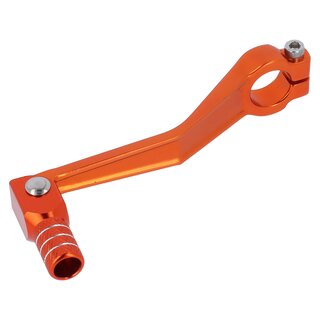 SET: ALU Brems-/Kupplungshebel u. Kickstart-/Fuschalthebel orange eloxiert