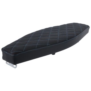 Tuning Sitzbank flach schwarz mit blauen Karonhten S50, S51, S70