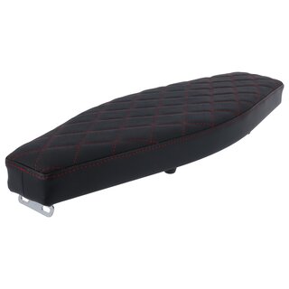 Tuning Sitzbank flach schwarz mit roten Karonhten S50, S51, S70