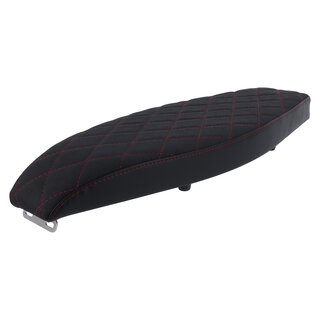Tuning Sitzbank flach abfallend schwarz mit roten Karonthen S50, S51, S70