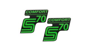 SET 2x Schriftzug fr S70 Comfort