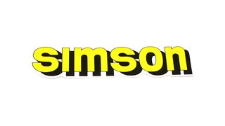 Schriftzug Tank SIMSON gelb S51