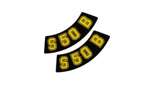 SET: Schriftzug S50B gelb geschwungen