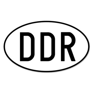 Sticker Schriftzug DDR Gre 250x150mm