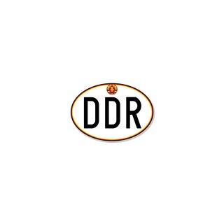 Schriftzug DDR mit Wappen Größe 50x35mm
