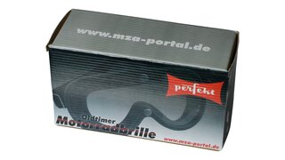 Motorradschutzbrille im DDR-Design von Perfekt